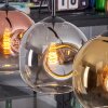 Ripoll Suspension, Boule lumineuse, Suspension Or, Clair, Cuivré, Fumé, 4 lumières