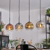 Ripoll Suspension, Boule lumineuse, Suspension Or, Clair, Cuivré, Fumé, 4 lumières