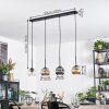 Ripoll Suspension, Boule lumineuse, Suspension Ambre, Clair, Fumé, 4 lumières
