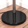 Chellas Lampadaire Nickel mat, Noir, 3 lumières