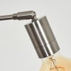 Codecreo Lampadaire Nickel mat, Noir, 5 lumières