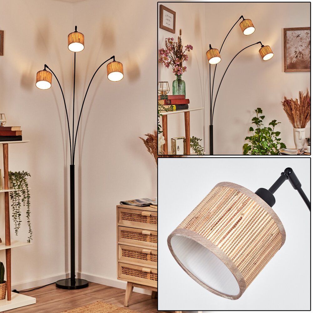 Bongal Lampadaire Noir, 3 lumières main product photo