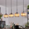 Koyoto Suspension, Boule lumineuse, Suspension Ambre, Clair, 4 lumières