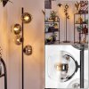 Koyoto Lampadaire Chrome, Clair, Fumé, 4 lumières