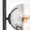 Koyoto Lampadaire Chrome, Clair, Fumé, 4 lumières