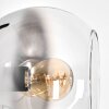 Koyoto Lampadaire Chrome, Clair, Fumé, 4 lumières