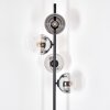 Koyoto Lampadaire Chrome, Clair, Fumé, 4 lumières