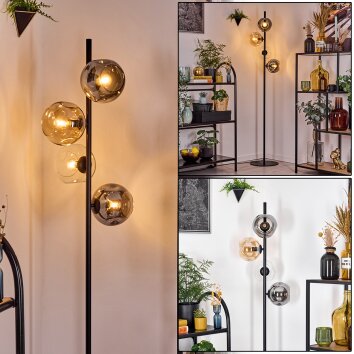 Ripoll Lampadaire Ambre, Clair, Fumé, 4 lumières Ripoll Lampadaire Ambre, Clair, Fumé, 4 lumières