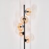 Koyoto Lampadaire Ambre, Clair, 5 lumières