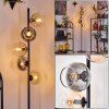 Koyoto Lampadaire Ambre, Clair, Fumé, 5 lumières
