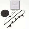 Koyoto Lampadaire 31 cm Clair, 5 lumières