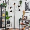 Alsen Lampadaire Nickel mat, Noir, 5 lumières
