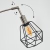 Yaak Lampadaire Nickel mat, Noir, 5 lumières