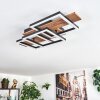 Narangera Plafonnier LED Brun, Couleur bois, Noir, 1 lumière
