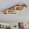 Ellekilde Plafonnier LED Brun, Couleur bois, Noir, 2 lumières Ellekilde Plafonnier LED Brun, Couleur bois, Noir, 2 lumières