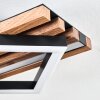 Ellekilde Plafonnier LED Brun, Couleur bois, Noir, 2 lumières Ellekilde Plafonnier LED Brun, Couleur bois, Noir, 2 lumières