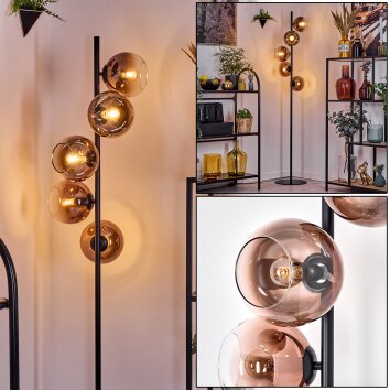 Koyoto Lampadaire 31 cm Clair, Cuivré, 5 lumières