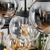 Gastor Suspension, Boule lumineuse, Suspension Ambre, Clair, Fumé, 8 lumières