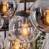 Gastor Suspension, Boule lumineuse, Suspension Ambre, Clair, Fumé, 8 lumières