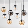Gastor Suspension, Boule lumineuse, Suspension Ambre, Clair, Fumé, 8 lumières