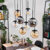 Gastor Suspension, Boule lumineuse, Suspension Ambre, Clair, Fumé, 8 lumières