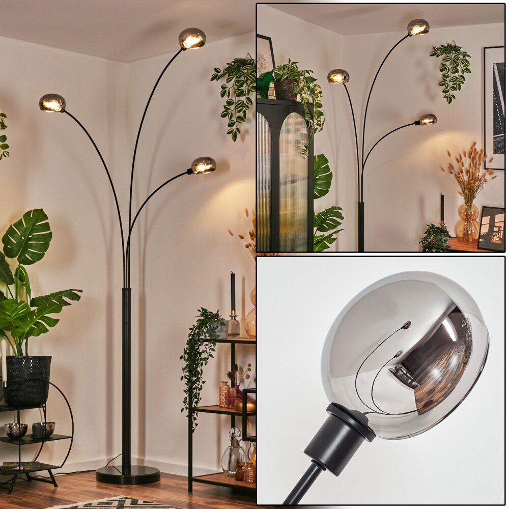 Nikkala Lampadaire Noir, 3 lumières main product photo