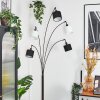 Bassagoda Lampadaire Chrome, Noir, 5 lumières