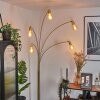 Codecreo Lampadaire Laiton, Noir, 5 lumières