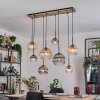Koyoto Suspension, Boule lumineuse, Suspension Écru, Noir, 8 lumières