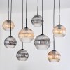 Koyoto Suspension, Boule lumineuse, Suspension Écru, Noir, 8 lumières