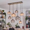 Koyoto Suspension, Boule lumineuse, Suspension Écru, Noir, 8 lumières