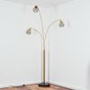 Yaak Lampadaire Laiton, Noir, 3 lumières