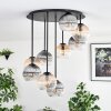 Koyoto Plafonnier, Boule lumineuse 57 cm Ambre, Clair, Fumé, 9 lumières