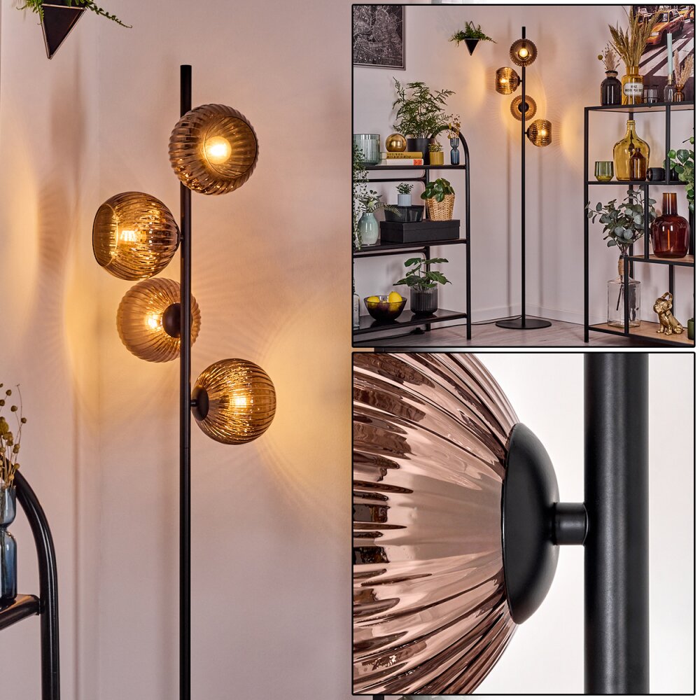Koyoto Lampadaire Cuivré, 4 lumières main product photo