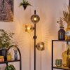 Koyoto Lampadaire Ambre, Clair, Fumé, 4 lumières