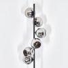 Ripoll Lampadaire Chrome, Fumé, 6 lumières