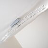 Plafonnier Georgina LED Chrome, 2 lumières