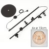 Koyoto Lampadaire Ambre, 6 lumières