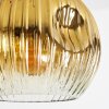 Ripoll Suspension, Boule lumineuse, Suspension Or, Clair, Cuivré, Fumé, 3 lumières