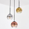 Ripoll Suspension, Boule lumineuse, Suspension Or, Clair, Cuivré, Fumé, 3 lumières