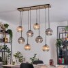 Koyoto Suspension, Boule lumineuse, Suspension Écru, Noir, 8 lumières