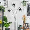 Bassagoda Lampadaire Chrome, Noir, 3 lumières