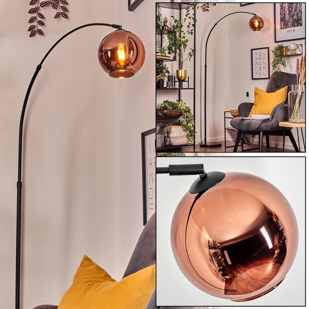 Koyoto Lampadaire Noir, 1 lumière main product photo
