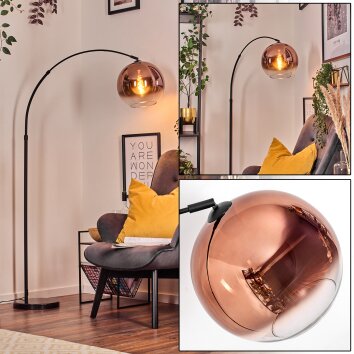Koyoto Lampadaire Noir, 1 lumière