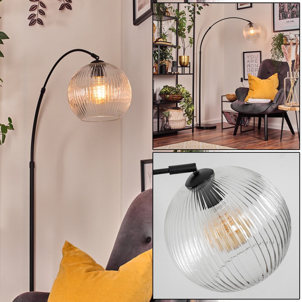 Koyoto Lampadaire Noir, 1 lumière main product photo