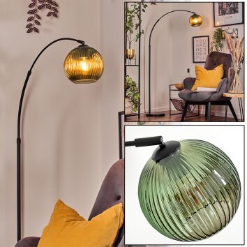 Koyoto Lampadaire Noir, 1 lumière