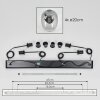 Apedo Suspension, Suspension Clair, Fumé, 4 lumières