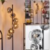 Ripoll Lampadaire Chrome, Clair, Fumé, 6 lumières