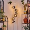 Ripoll Lampadaire Chrome, Clair, Fumé, 6 lumières