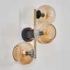 Koyoto Boule lumineuse, Applique murale Or, Noir, 3 lumières